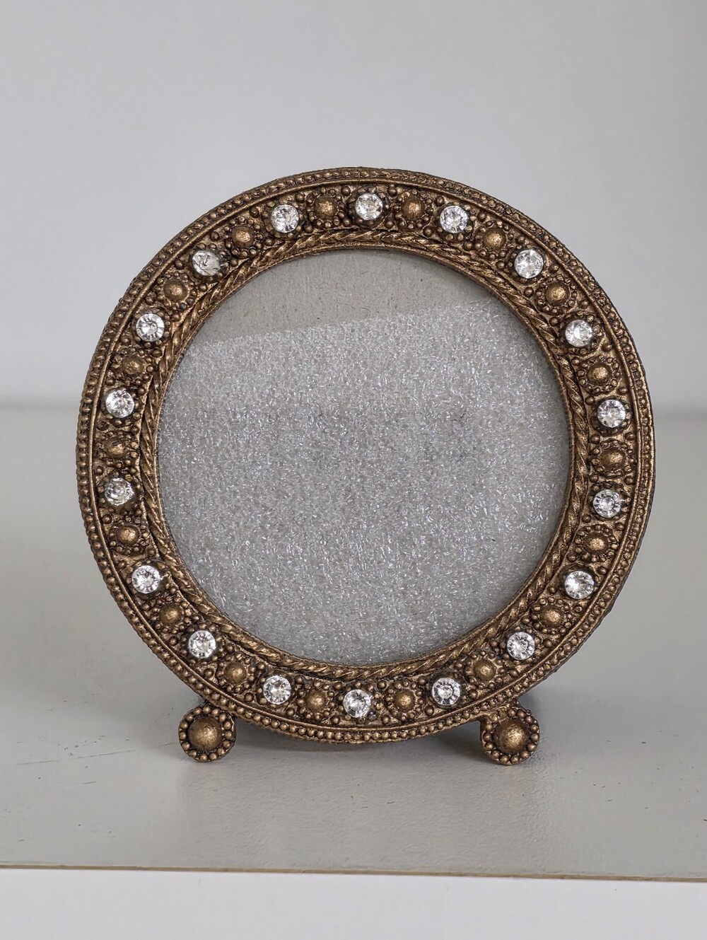 The Bombay Company Jeweled Mini Round Picture Frame